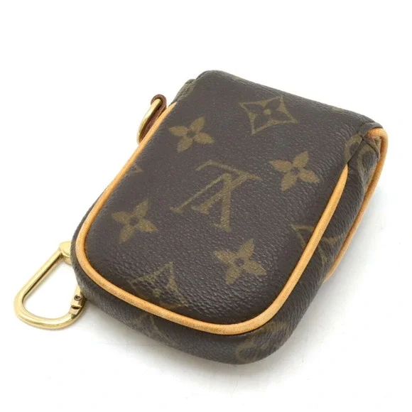 LOUIS VUITTON Authentic Brown Monogram Pochette Pouch - Picture 3 of 9